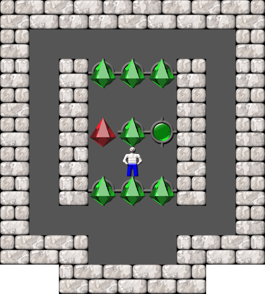 Sokoban Mass Remodel level 676